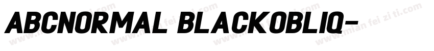 ABCNormal BlackObliq字体转换